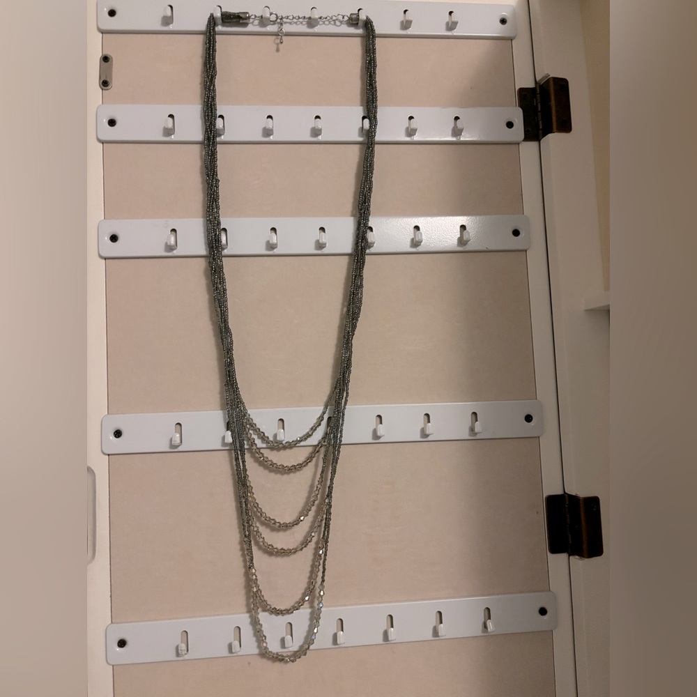 Beaded layered necklace
